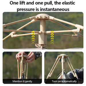 เต็นท์ตั้งแคมป์กันน้ำสำหรับการเดินทางกลางแจ้งกลางแจ้งกลางแจ้งกันน้ำแบบเปิดอย่างรวดเร็วกันน้ำปิกนิกกิจกรรมครอบครัวชายหาด - Product Image 4