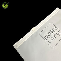 Sacs d'emballage biodégradables en plastique givré avec fermeture éclair pour vestes et sweats pour hommes