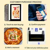 Offre Spéciale nouveau modèle de distributeur automatique sans pilote 24h intelligent machine de chauffage et de cuisson frigorifique distributeur automatique de pizza