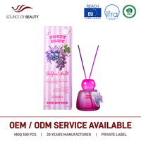 Diffuseur de parfum LOVALI HOME Sweet Grape Reed 100ml, parfum d'ambiance luxueux pour la maison, arôme fruité, senteur raisin, vente en gros
