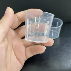 כוס מדידה 30 מ""ל סיטונאי פלסטיק פקק אוראלי כוס מדידה נוזלית עם אבנית