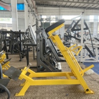 Power X US Fitness Plate Loaded Machine, Machine à Rameur en T Linéaire avec Plateforme pour les Pieds Réglable, Megamass Machine