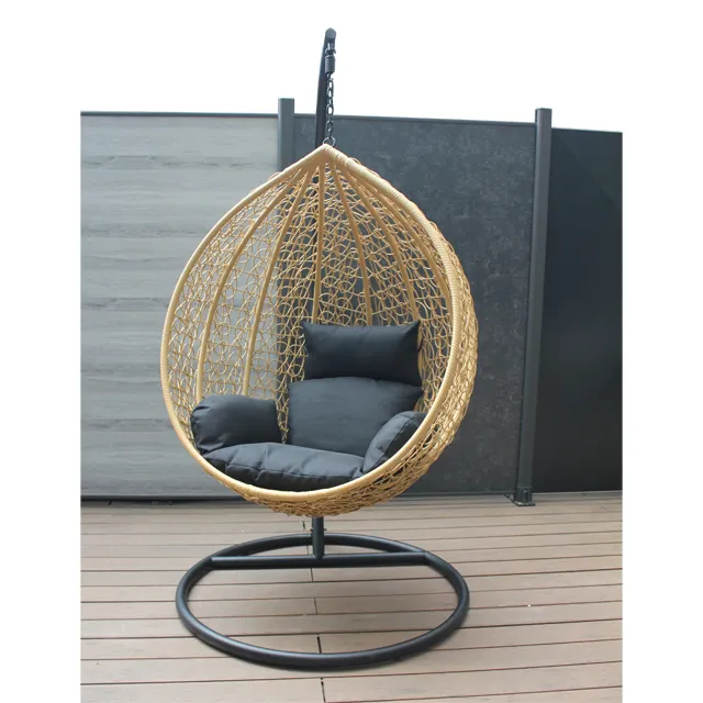 Лидер продаж, уличная мебель, подвесной ротанговый стул в форме яйца, удобные плетеные стулья-качели для патио, современный <span class=keywords><strong>диван</strong></span> для гостиной, Европейский стиль, N/A