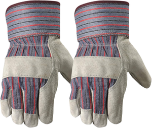 Heavy Duty Cowhide Split Leather <b>Work</b> <b>Gloves</b> Industrial Construction Driver Safety Durable Worker <b>Gloves</b> - Product Image 1