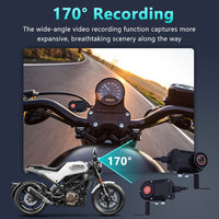 Caméra embarquée pour moto 4K avec WiFi, stabilisation d'image, enregistreur vidéo DVR étanche, écran tactile, GPS, vision nocturne