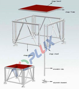 Truss de escenario de aluminio usado a la venta, escenario portátil para conciertos - Product Image 6