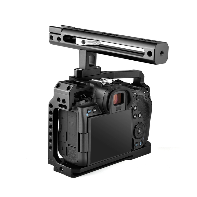 TL MEDIA CC022H Camera Accessories Top Handle Cage for EOS R5/R6 Black Portable Design