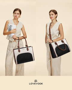 Borsa da lavoro LOVEVOOK 3 in 1 con scomparto termico per il pranzo, borsa tote per laptop da 15,6 pollici per ufficio, borsa tote per il pranzo da donna - Product Image 6