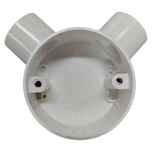 Scatola di giunzione elettrica circolare in <span class=keywords><strong>PVC</strong></span> impermeabile da 20mm 25mm per protezione cavi, a 2 vie e 4 vie, per uso ospedaliero - Product Image 3