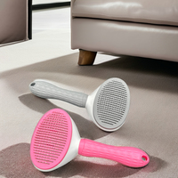 Outil de lissage de brosse de toilettage pour chiens et chats autonettoyant pour l'épilation des animaux de compagnie de style manuel
