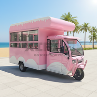 Camion de restauration rapide mobile, résistant aux intempéries, en acier inoxydable durable, résistant à la rouille, extérieur OEM, pour café, hot-dogs, glaces