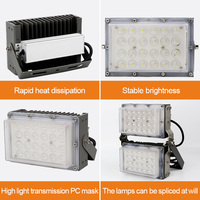 Projecteur LED haute luminosité 100W-300W, étanche IP65, éclairage industriel pour parking, stade