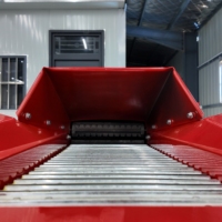 Machine à couper la paille à entraînement par courroie trapézoïdale, à cadre stable, avec alimentation automatique des aliments, pour usine de traitement d'aliments, à haute efficacité et économie de main-d'œuvre