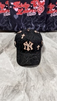 Nouvelles casquettes de baseball en daim à 5 panneaux avec broderie NY originale, casquettes Dandy à visière incurvée, El Mago