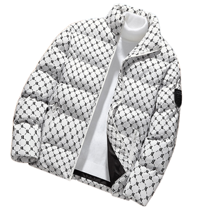 Men's Winter Jacket New Casual Business Leisure Coat with <b>Stand</b> Collar Warm Baseball Style Parka Men's Winter Down Jacket - Product Image 1