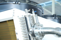 Refroidisseur à sec en forme de V YKF OEM pour système de refroidissement industriel, échangeurs de chaleur, réfrigération