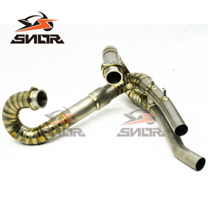 SNOR gros tuyaux d'échappement <span class=keywords><strong>Motocross</strong></span> échappement adapté pour <span class=keywords><strong>Triumph</strong></span> SCRAMBLER 1200 WE avant milieu fin - Product Image 3