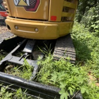Mini-excavatrice sur chenilles CAT305 d'occasion de 5 tonnes, moteur d'origine, faible consommation de carburant, pour travaux d'aménagement paysager et de construction municipale