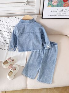 JDB542854 <span class=keywords><strong>Abbigliamento</strong></span> per Bambini Stile Occidentale per Uso Quotidiano Ultimo Design Set di <span class=keywords><strong>Abbigliamento</strong></span> per Bambini in Denim di Alta Qualità - Product Image 2
