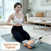 Rodillo Abdominal Ligero con Rebote Automático para Ejercicio Diario en Casa, Fitness y Deporte para Adultos, Hombres y Mujeres