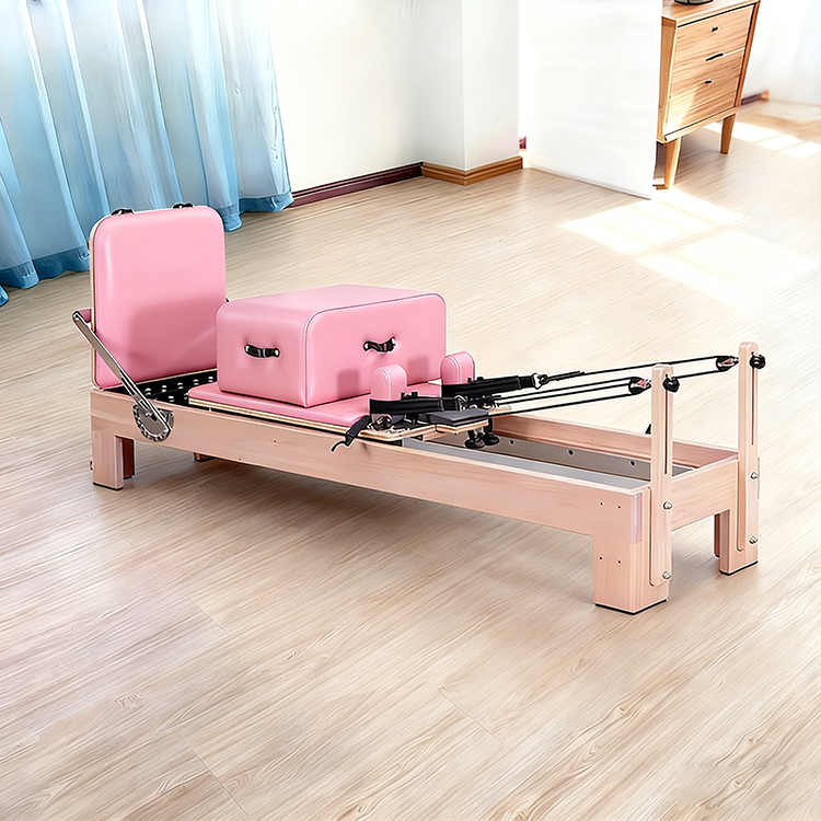 Pink leather Beech pilate