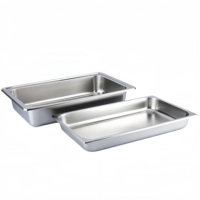 Rechteckiger Chafing Dish aus Edelstahl, Glasdeckel Buffet-Speisenwärmer für Hotel, Restaurant, Bankett-Catering-Services DDP Schnellversand