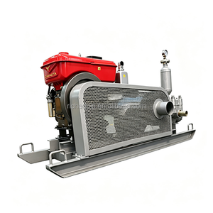 Pompe à coulis diesel 130L/min 20 bars, à piston unique double action, pour injection de ciment et groutage de fondations de tunnels et de pieux de sol - Product Image 3