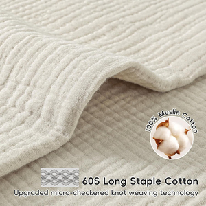 ผ้าห่อตัวเด็กทารกมัสลิน 4 ชั้น ทอจากผ้าฝ้ายออร์แกนิค 100% นุ่มและระบายอากาศได้ดี - Product Image 3