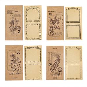 30 ชิ้น/แพ็ค สมุดโน้ตกระดาษคราฟท์วินเทจ สมุดบันทึกพกพา สติกเกอร์ติดฉลาก อุปกรณ์สำนักงานสำหรับเด็กนักเรียน - Product Image 5