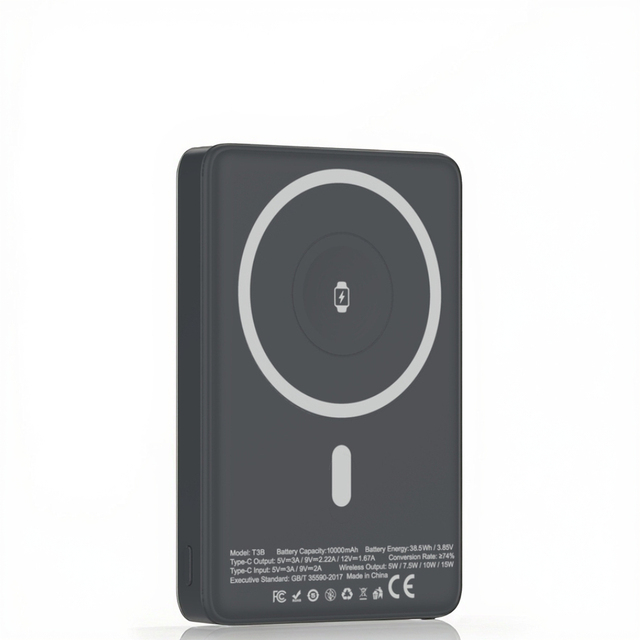 Custom logo Magnetic Wireless Power Bank 5000mah 10000mah PD20W Fast Charger Powerbank for iPhone Smart Watch Earphone