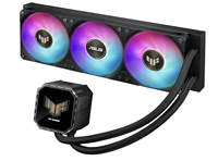Refroidisseur de processeur TUF Gaming LC III 360 ARGB LCD avec interface d'alimentation 4 broches préinstallée, roulement en alliage, triple ventilateurs, flux d'air élevé, statique