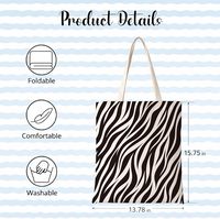 Sacs fourre-tout personnalisés en toile à rayures zébrées couleur équipe sportive Buffalo, sac de shopping, sac de rangement, sac à main Mafia, sac à bandoulière, cadeau pour les fans