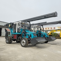 Foreuse rotative à tige carrée de type roue SDLQ LQ180, machine de forage de pieux de 15 m, mini-sondeuse de pieux vissés, mini-sondeuse de sol Soilmec