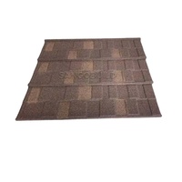 Garantie de 50 ans Tuiles de toiture en métal revêtues de pierre Bardeaux d'acier légers de style Sangobuild pour la maison
