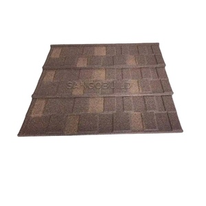 Garantie de 50 ans Tuiles de <span class=keywords><strong>toiture</strong></span> en métal revêtues de pierre Bardeaux d'acier légers de style Sangobuild pour la maison - Product Image 4