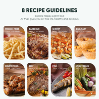 Fours de friteuse à air allemands d'une capacité de 10L pour la maison qui croustille, rôtit, réchauffe et déshydrate, pour des repas rapides et faciles