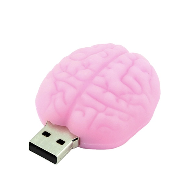 Promotional Gift Your Logo Print Brain Shape Usb Stick Pink Blue Brain Usb Flash Drive Brain Pen Drive Brain Shape U Disk
