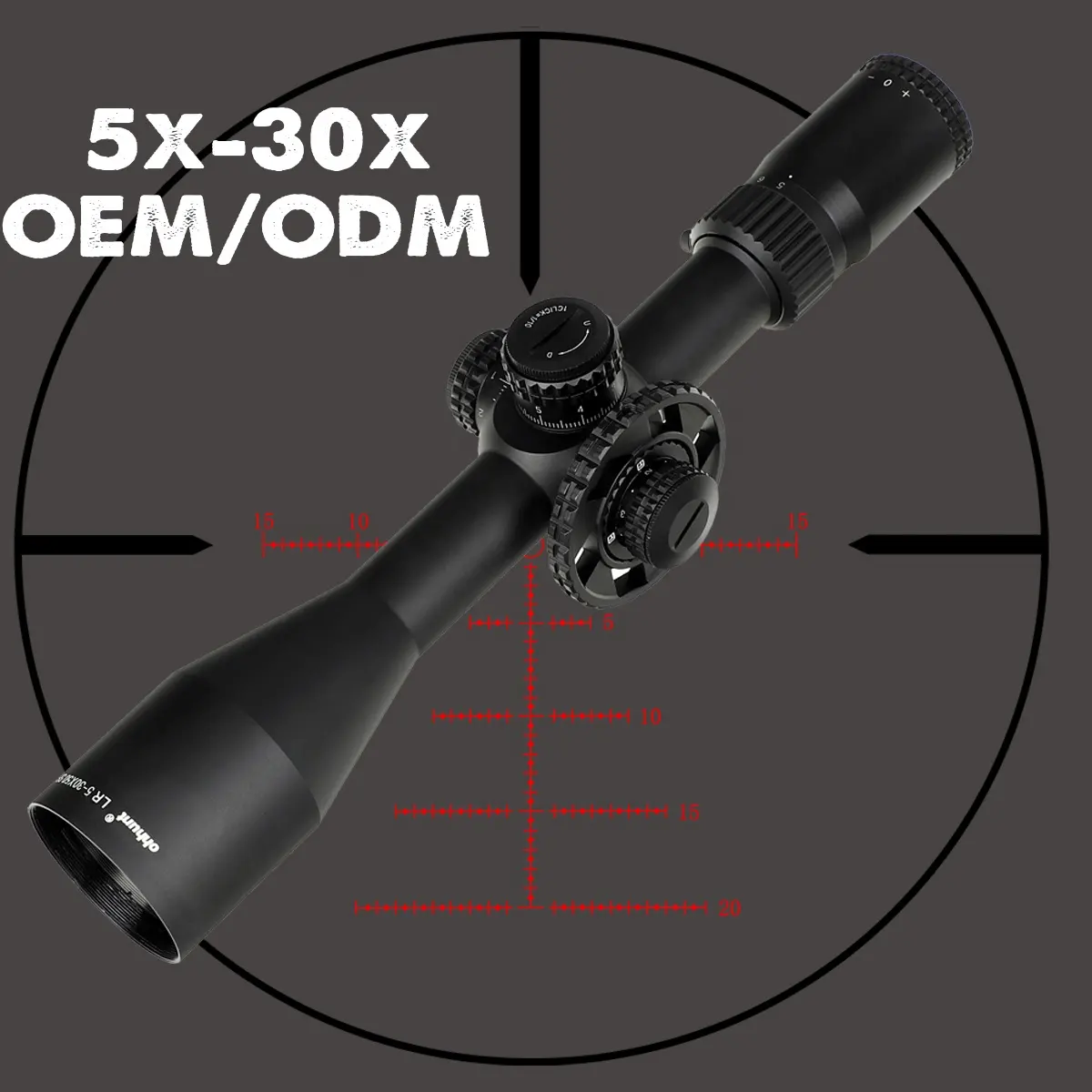 Ohhunt OEM Optics Telescopic Sight 5-30x50 SFIR Illuminated Side Parallax Tactical Long Range Hunting Scope