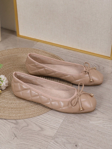 <span class=keywords><strong>Scarpe</strong></span> da donna piatte con punta quadrata, ricamate, casual, con motivo scozzese, morbide e comode, adatte a tutte le stagioni - Product Image 3