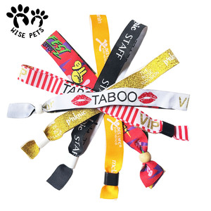 Màu hồng vải dây đeo cổ tay đầy đủ màu sắc lễ hội dệt ban nhạc cổ tay RFID biểu tượng tùy chỉnh tổ chức sự kiện Polyester bên dây đeo cổ tay với một thời gian khóa - Product Image 6