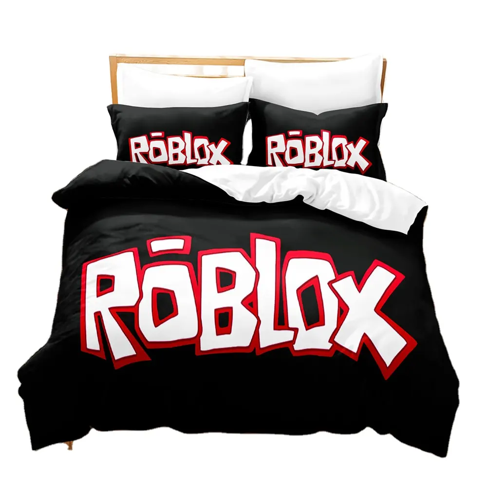 سعر المصنع مباشرة الفراش للأطفال مجموعة غطاء لحاف ستوكات 3D المطبوعة ROBLOX سلسلة