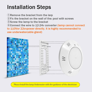Luces <span class=keywords><strong>LED</strong></span> para <span class=keywords><strong>Piscina</strong></span> Blue Elephant con Relleno de Resina, 35W, Focos de Pared, Luz para <span class=keywords><strong>Piscina</strong></span> con Wifi y DMX - Product Image 4