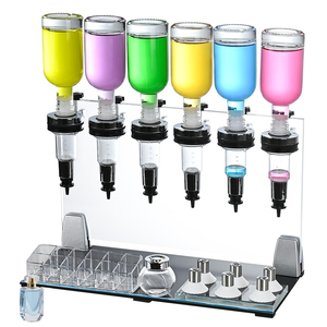 Máquina dispensadora de perfumes para llenado, prueba y degustación con soporte para botellas, manual, de mostrador, de acero inoxidable - Product Image 2