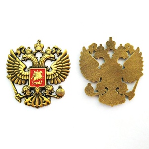 Sin tarifa de molde, Escudo de brazo de metal metálico de Rusia, Escudo de Armas, icono del emblema nacional, corbata para hombre, barra de corbata, clip, broche, barra de corbata - Product Image 3