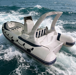 Bateau pneumatique en fibre de verre Rib 580 utilisé pour la pêche, yacht de luxe à vendre - Product Image 1