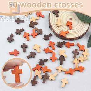 50 Piezas <span class=keywords><strong>de</strong></span> <span class=keywords><strong>Cruz</strong></span> <span class=keywords><strong>de</strong></span> Madera Colorida, Mini Colgantes <span class=keywords><strong>de</strong></span> <span class=keywords><strong>Cruz</strong></span> <span class=keywords><strong>de</strong></span> Madera para Manualidades, Joyería, Proyectos <span class=keywords><strong>de</strong></span> Arte, Decoración del Hogar - Product Image 3