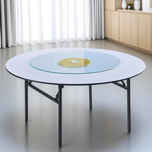 Round Folding <strong>Tables</strong> for Hotel Banquet <strong>Halls</strong> Events Parties and Weddings Round Banquet <strong>Tables</strong> <strong>White</strong> Simple Dining <strong>Tables</strong> - Product Image 3