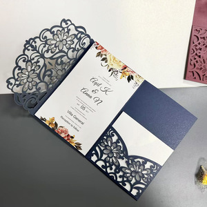 Carta di invito a nozze per inviare busta invito a nozze vuoto europeo personalizzato invito a nozze in bianco - Product Image 5