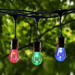 أضواء LED متعددة الألوان مقاومة للماء ، V S14 ، حديقة عن بعد RGB