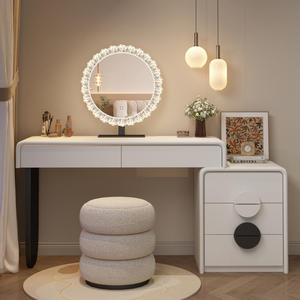 ขอแนะนำให้ออกแบบทันสมัยทันสมัยน้ำหนักเบาสไตล์หรูหราสีขาวลายการ์ตูน<span class=keywords><strong>โต๊ะ</strong></span>ไม้เนื้อแข็งมีไฟ - Product Image 6